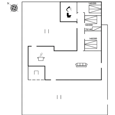 펜션 Gunlef - 50m From The Sea By Interhome 스벤보르